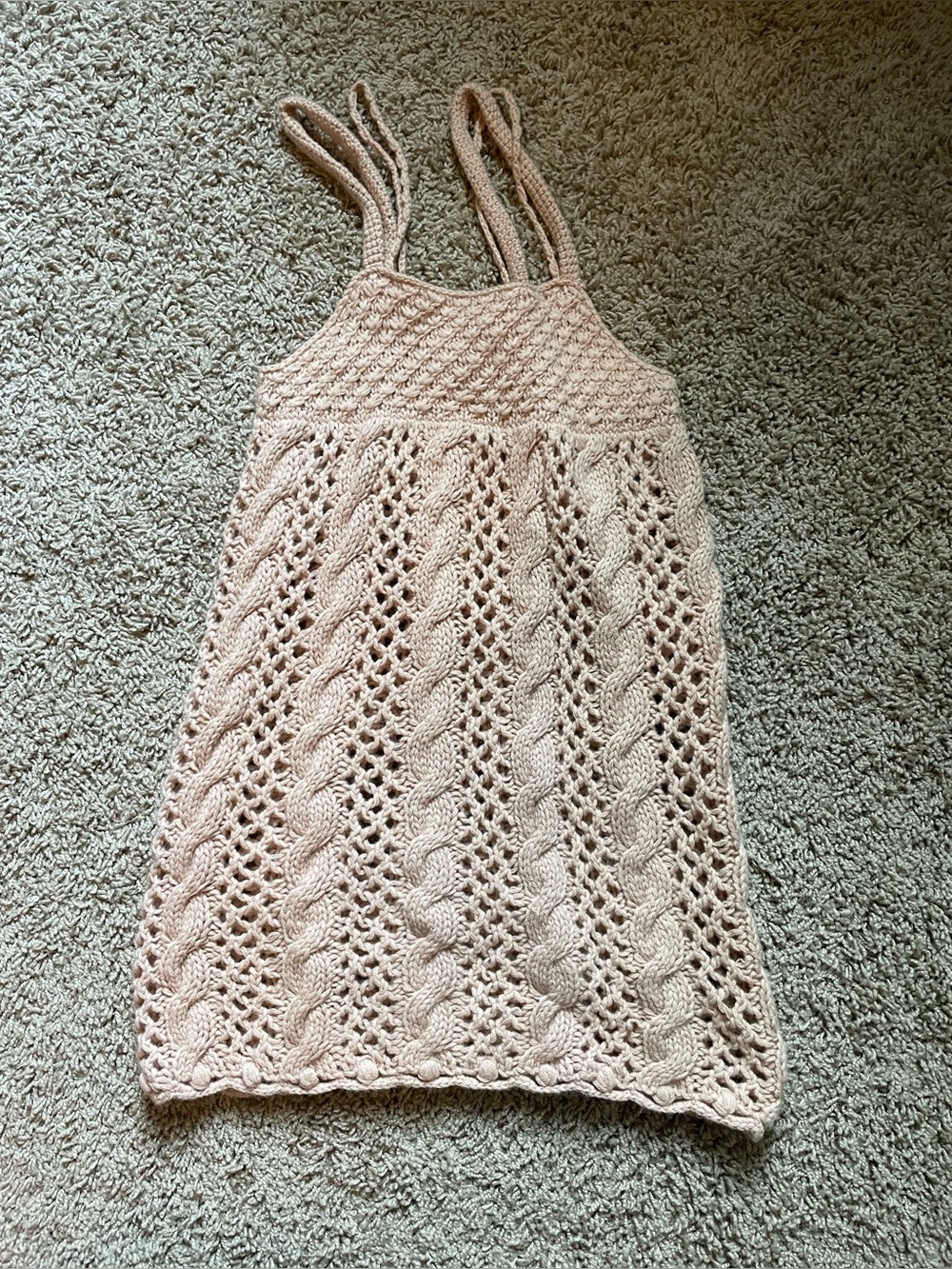 Chan Luu Cashmere Crochet Mini Dress in SZ S in gently used condition